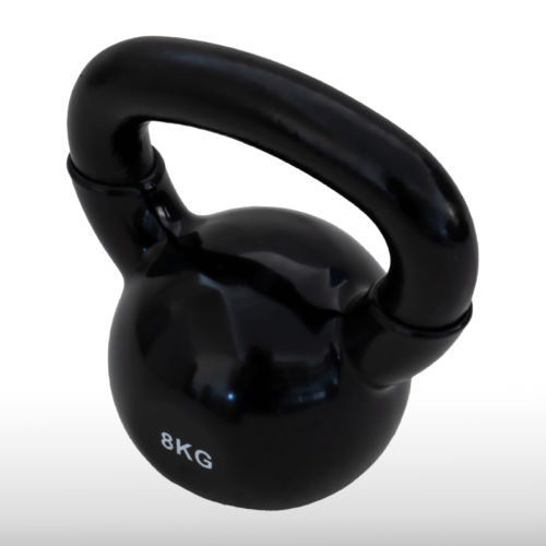 Girja kettlebell od 8 kg, crna verzija Black Edition, model Fight Line KBE-08