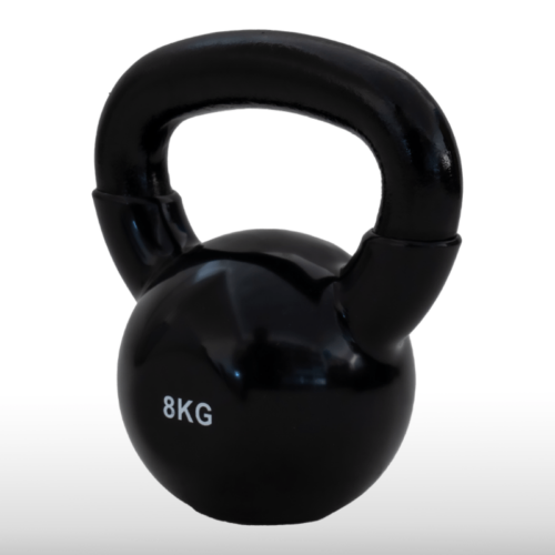 Girja kettlebell od 8 kg, crna verzija Black Edition, model Fight Line KBE-08